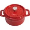 STAUB Mini Cocotte, 10 Cm, Kirsch-Rot, Gusseisen