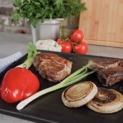 SANTOS Wende-Grillplatte Gusseisen Für Broil King Baron / Crown / Triton 3 / Triton 4, 43,3 X 32 Cm -Petromax Verkaufsgeschäft 929fe421603e5dd6b72b90a35a8b6140