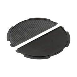 Big Green Egg Gusseisen Grillplatte, Halbrund Für Large