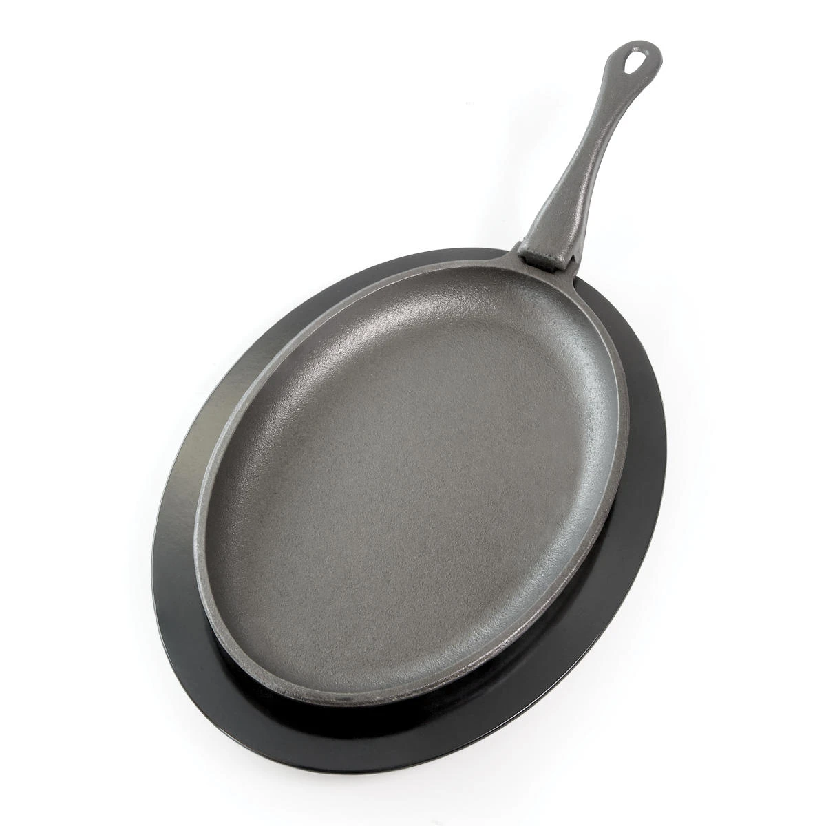 Napoleon Gusseisen Pfanne Mit Untersetzter, 17 X 26 Cm 2 Napoleon Gusseisen Pfanne Mit Untersetzter, 17 X 26 Cm – Bild 2